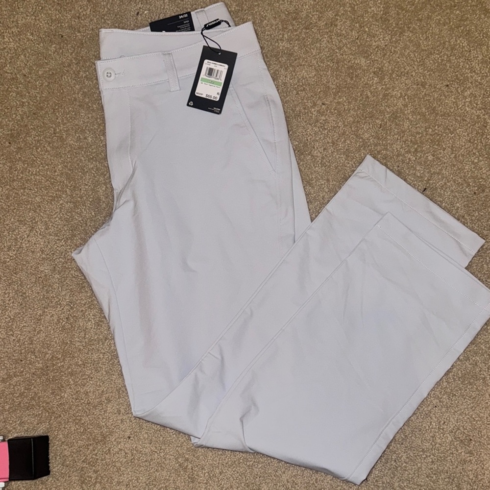 Under Armour Light Gray Tapered Dress Pants